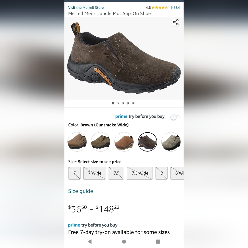 Merrell Jungle Moc slip on shoes